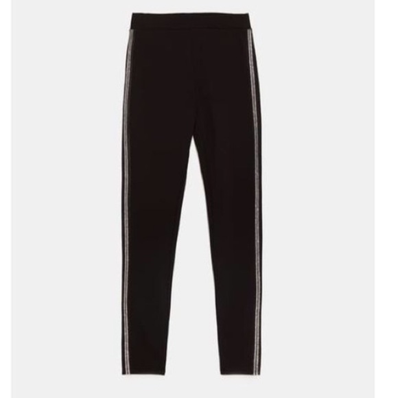 ZARA Leggings with Side Stripe Ryhinstone - Picture 3 of 7